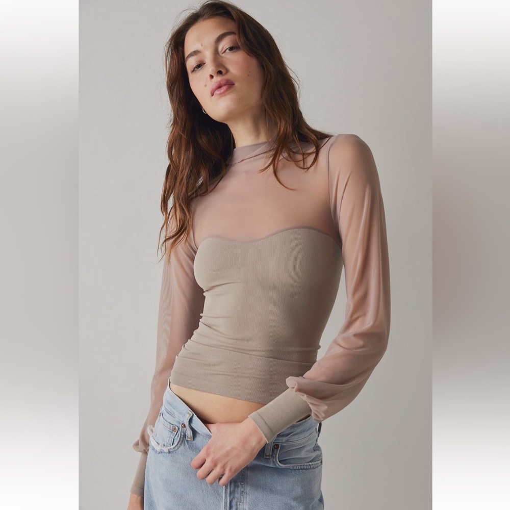 Free People Light Up Layering Top